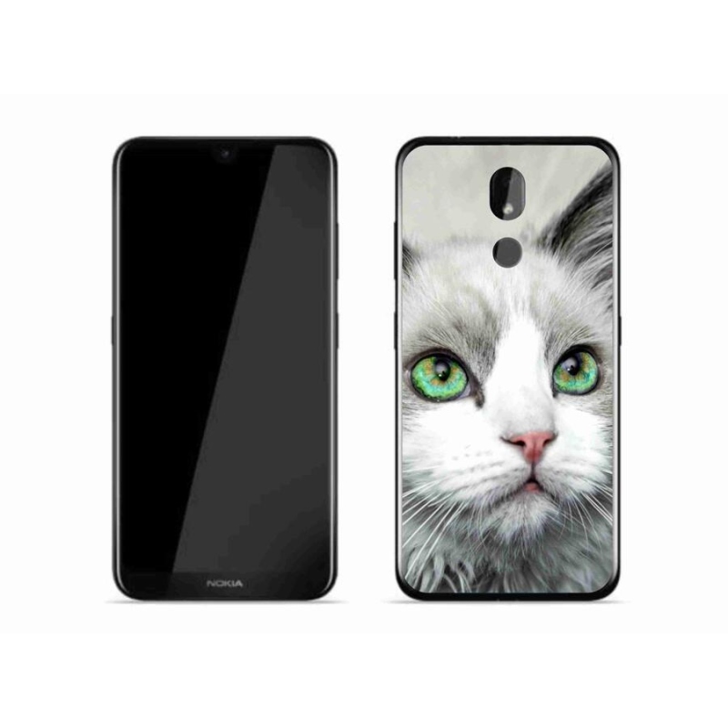 Gelový kryt mmCase na mobil Nokia 3.2 - kočičí pohled