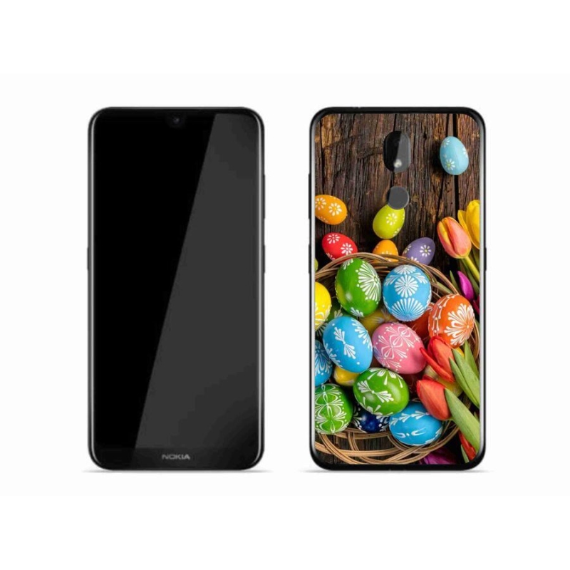 Gelový kryt mmCase na mobil Nokia 3.2 - velikonoční vajíčka
