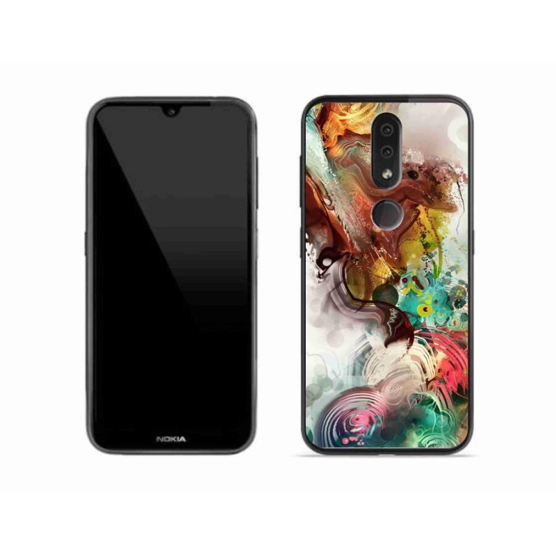 Gelový kryt mmCase na mobil Nokia 4.2 - abstrakt 1