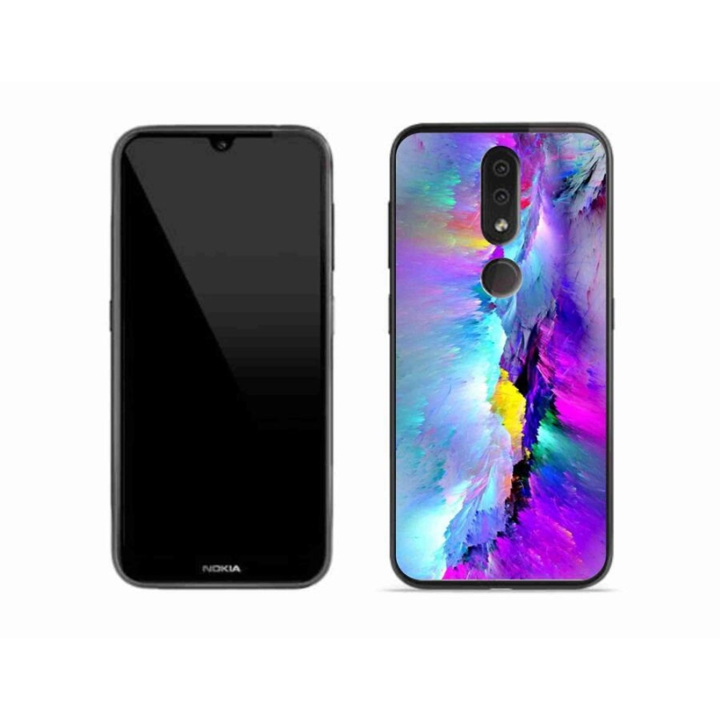 Gelový kryt mmCase na mobil Nokia 4.2 - abstrakt