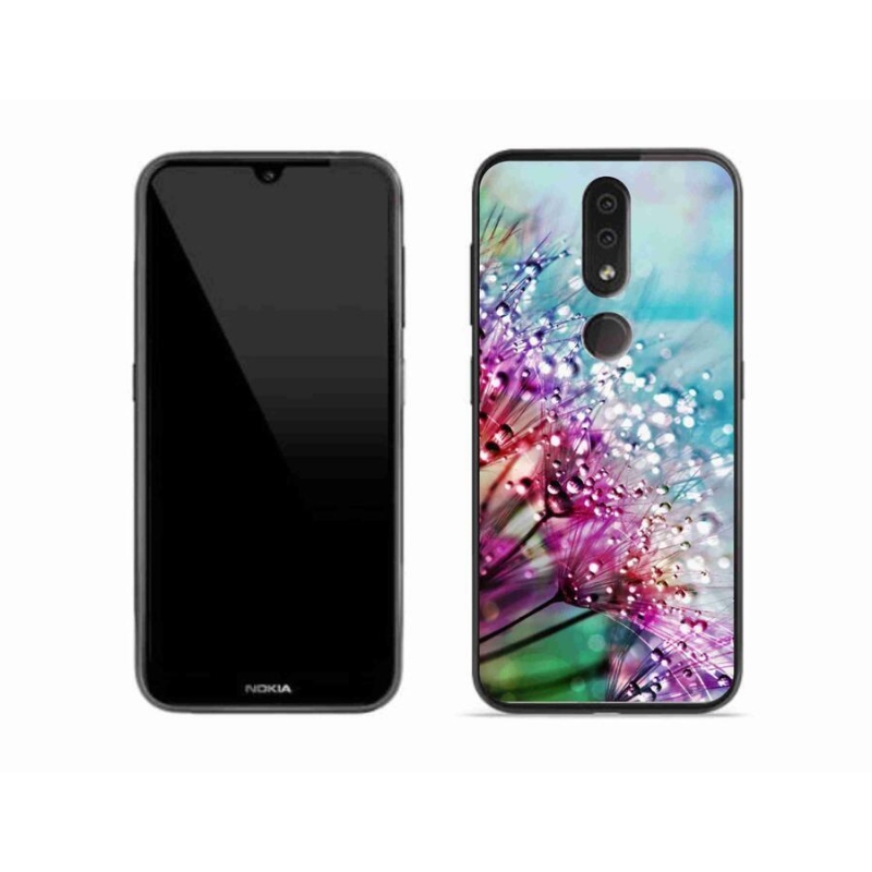 Gelový kryt mmCase na mobil Nokia 4.2 - barevné květy