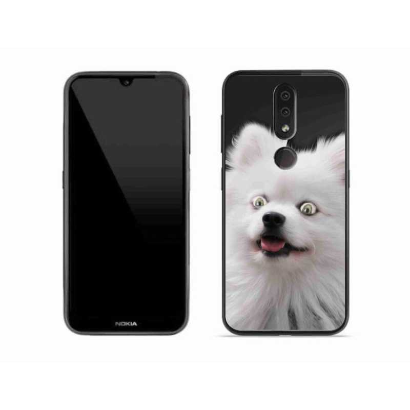 Gelový kryt mmCase na mobil Nokia 4.2 - bílý špic