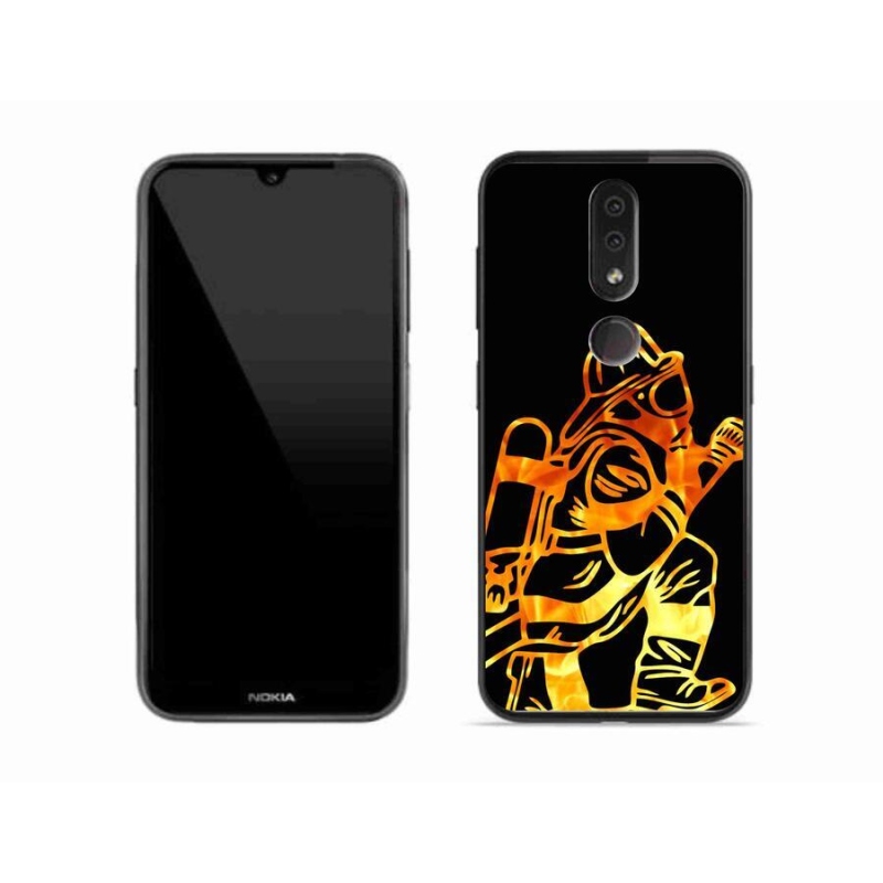 Gelový kryt mmCase na mobil Nokia 4.2 - hasič 1