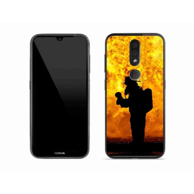 Gelový kryt mmCase na mobil Nokia 4.2 - hasič