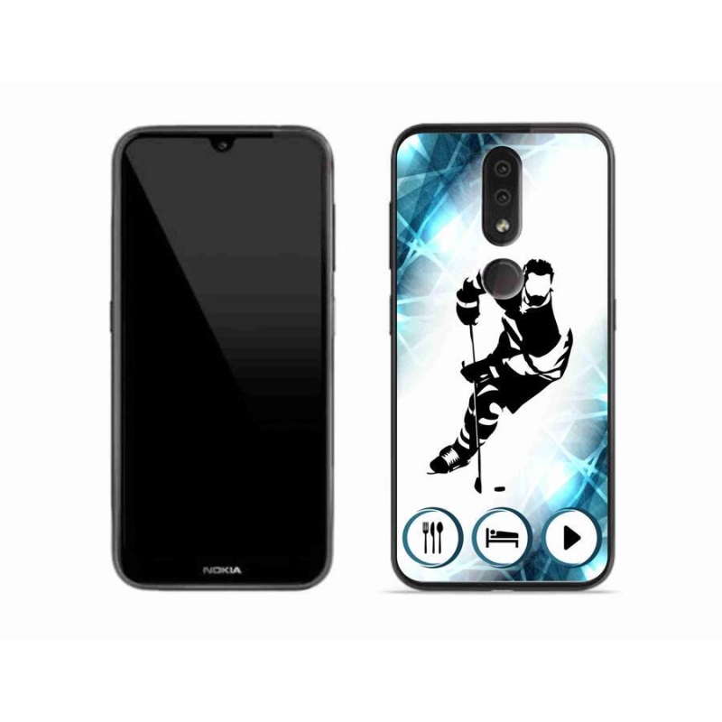Gelový kryt mmCase na mobil Nokia 4.2 - hokej 1