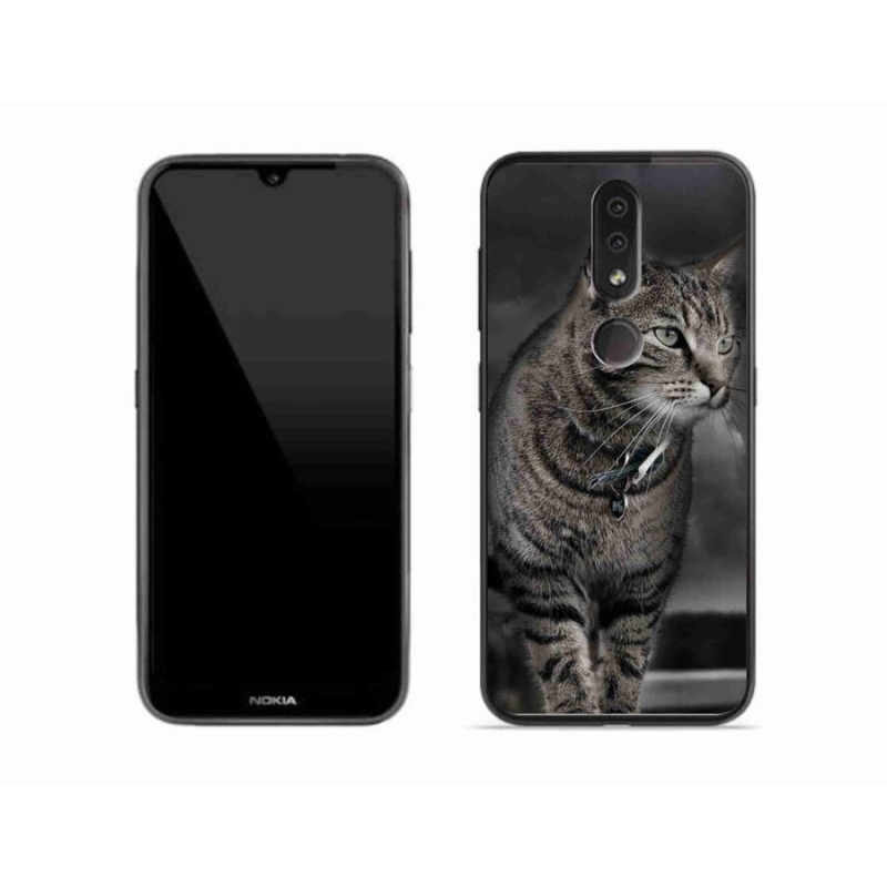 Gelový kryt mmCase na mobil Nokia 4.2 - kočka