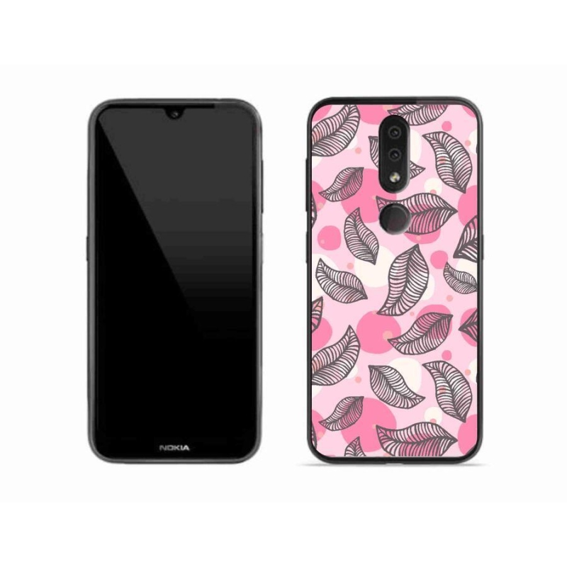 Gelový kryt mmCase na mobil Nokia 4.2 - kreslené padající listy