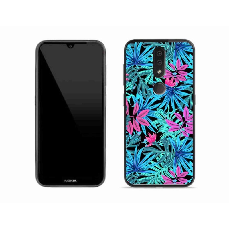 Gelový kryt mmCase na mobil Nokia 4.2 - květiny 3