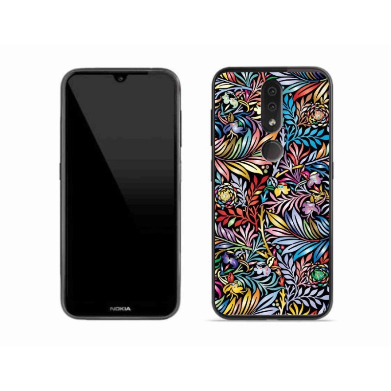 Gelový kryt mmCase na mobil Nokia 4.2 - květiny 5