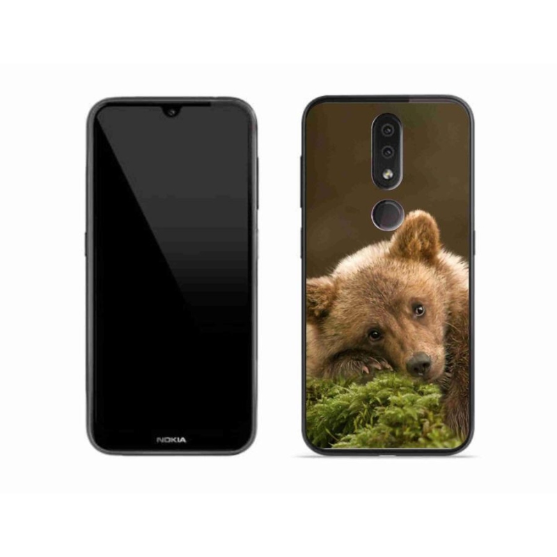 Gelový kryt mmCase na mobil Nokia 4.2 - medvěd