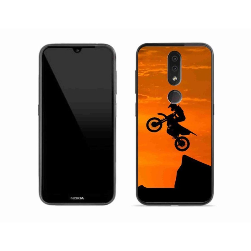 Gelový kryt mmCase na mobil Nokia 4.2 - motocross