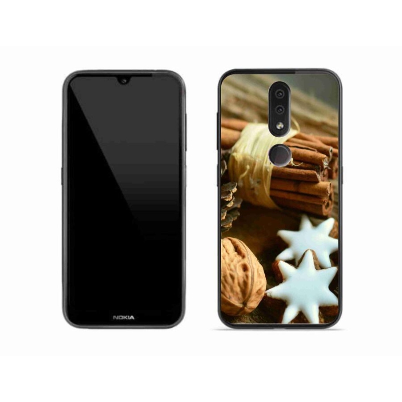Gelový kryt mmCase na mobil Nokia 4.2 - skořice a perníčky