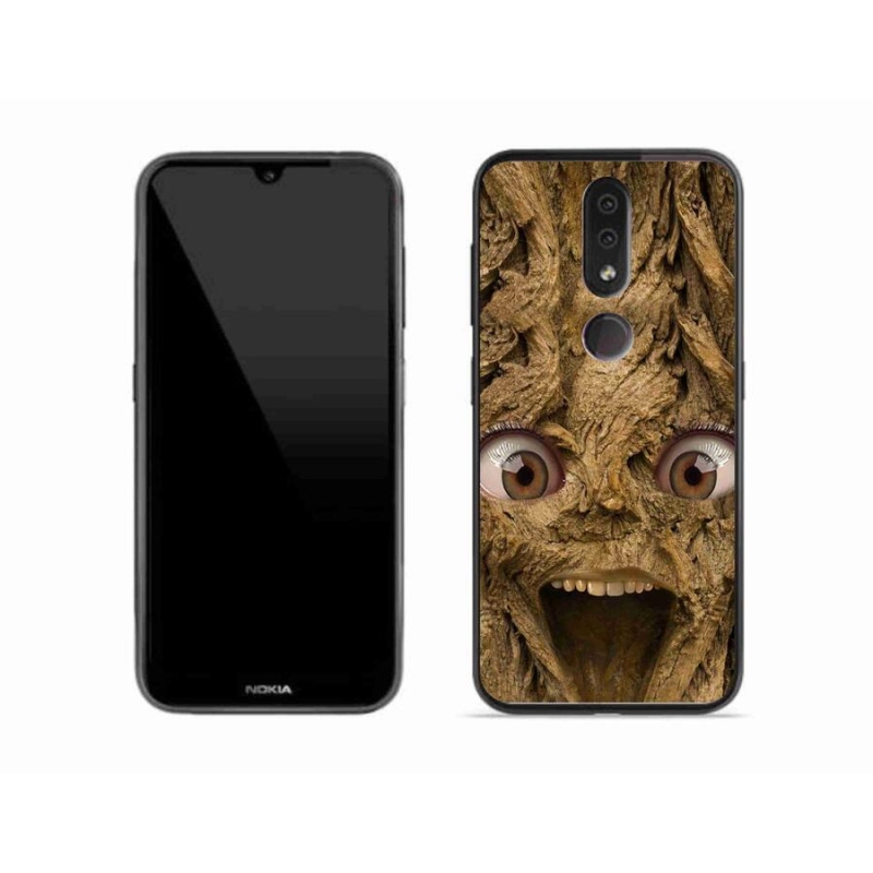 Gelový kryt mmCase na mobil Nokia 4.2 - veselý strom s očima