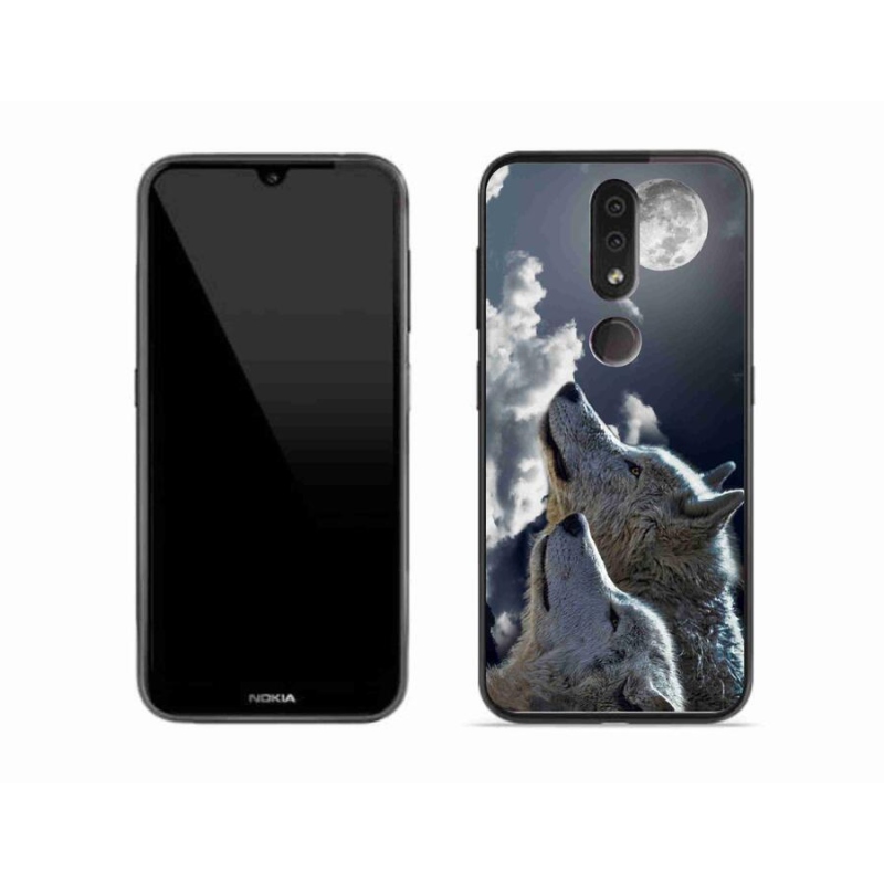 Gelový kryt mmCase na mobil Nokia 4.2 - vlci