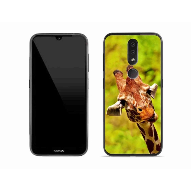 Gelový kryt mmCase na mobil Nokia 4.2 - žirafa