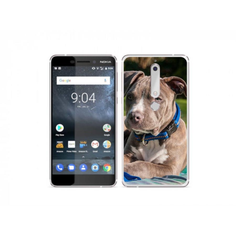 Gelový kryt mmCase na mobil Nokia 6.1 - pitbull