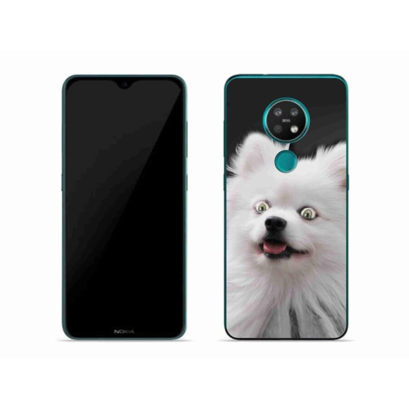 Gelový kryt mmCase na mobil Nokia 6.2 - bílý špic