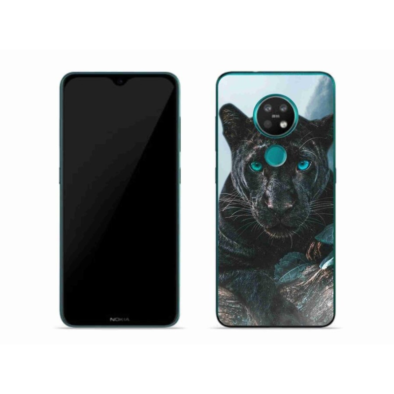 Gelový kryt mmCase na mobil Nokia 6.2 - černý panter