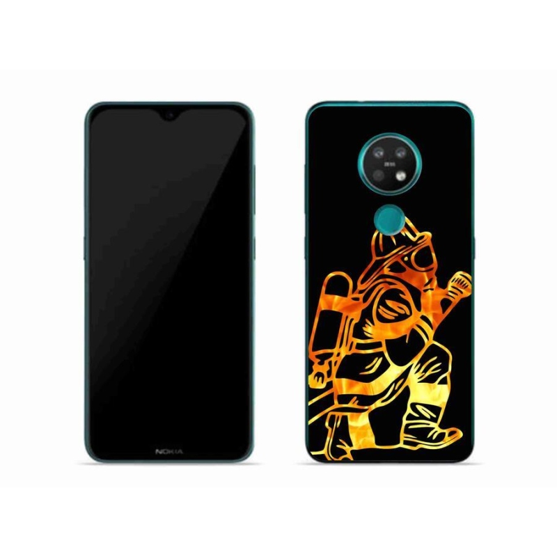 Gelový kryt mmCase na mobil Nokia 6.2 - hasič 1
