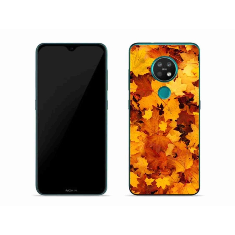 Gelový kryt mmCase na mobil Nokia 6.2 - javorové listy