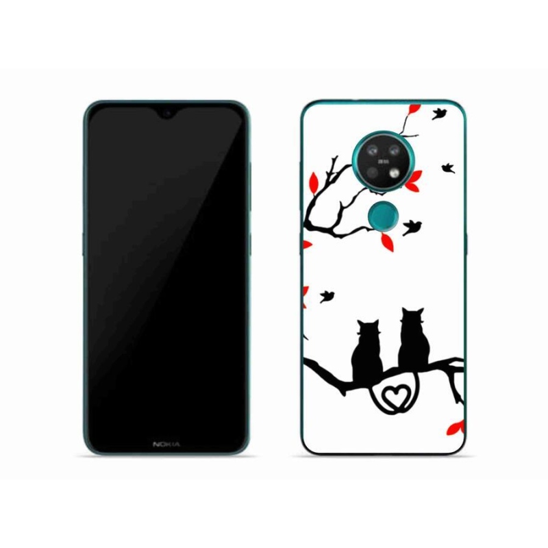 Gelový kryt mmCase na mobil Nokia 6.2 - kočičí láska