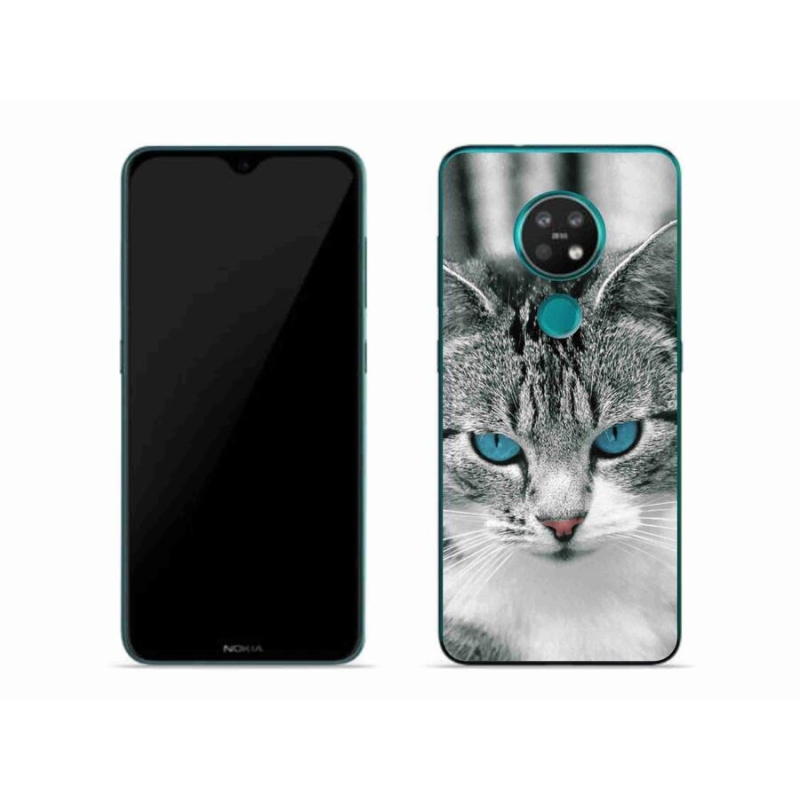 Gelový kryt mmCase na mobil Nokia 6.2 - kočičí pohled 1