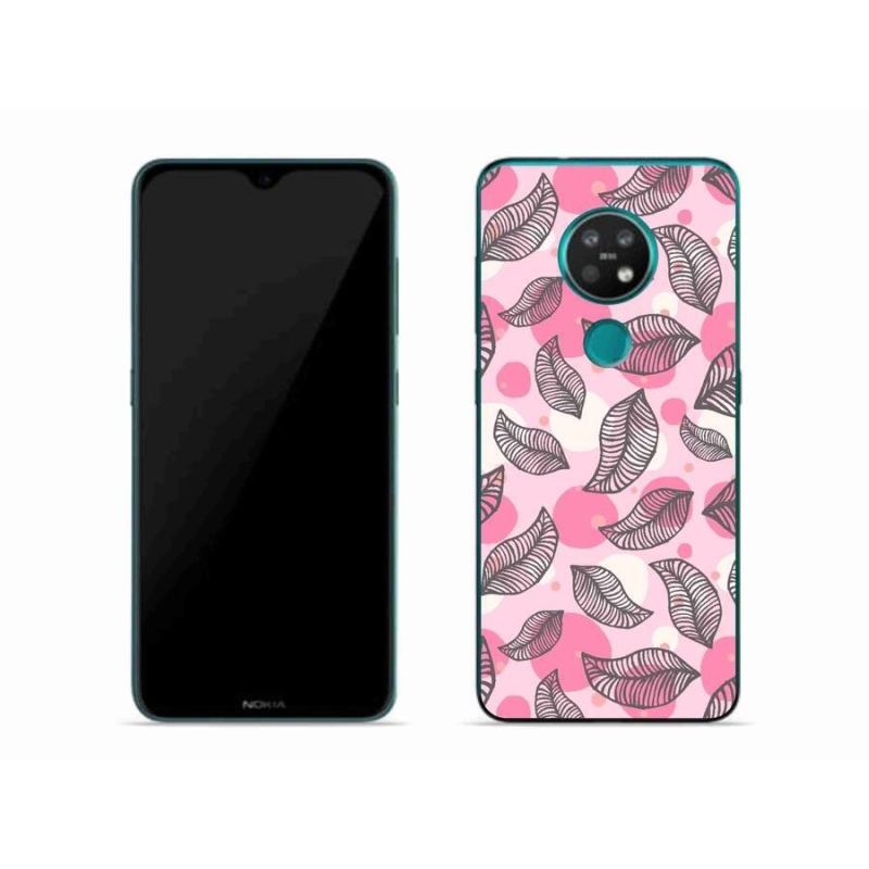 Gelový kryt mmCase na mobil Nokia 6.2 - kreslené padající listy