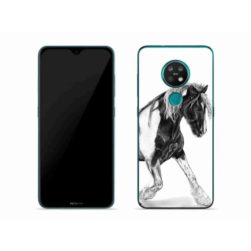 Gelový kryt mmCase na mobil Nokia 6.2 - kůň