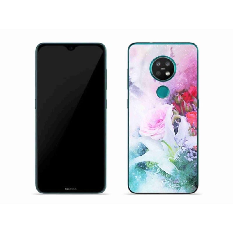 Gelový kryt mmCase na mobil Nokia 6.2 - květiny 4