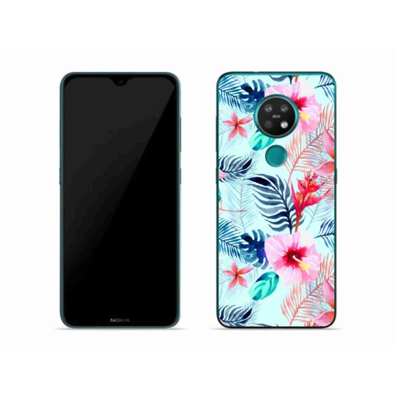 Gelový kryt mmCase na mobil Nokia 6.2 - květiny