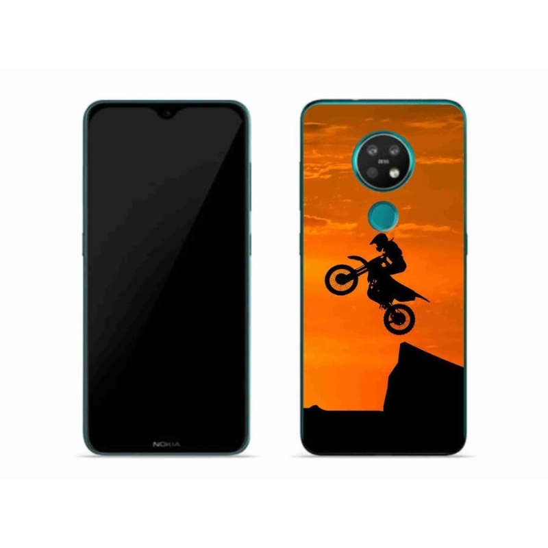 Gelový kryt mmCase na mobil Nokia 6.2 - motocross