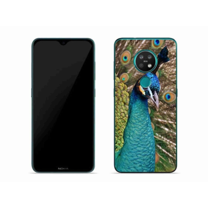 Gelový kryt mmCase na mobil Nokia 6.2 - páv