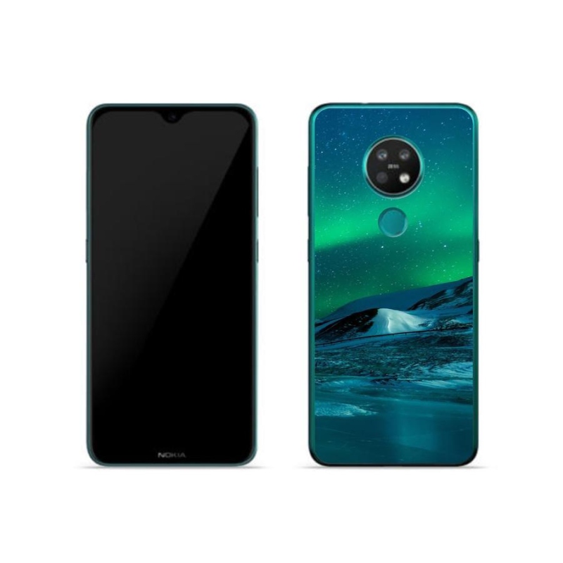 Gelový kryt mmCase na mobil Nokia 6.2 - polární záře