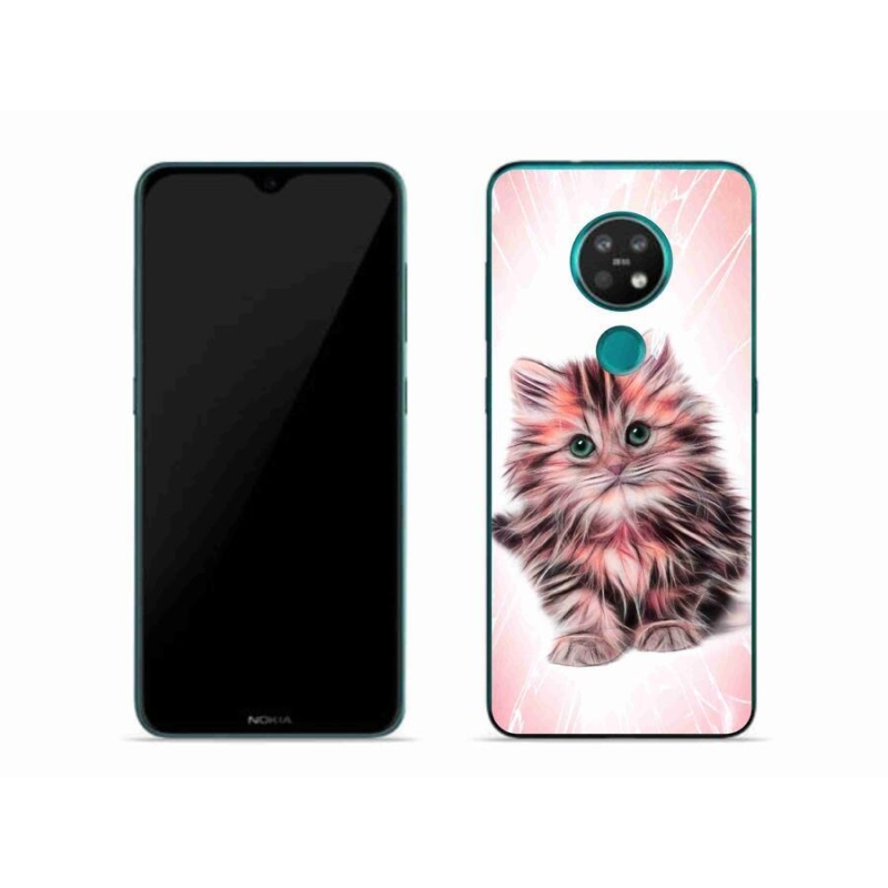 Gelový kryt mmCase na mobil Nokia 6.2 - roztomilé kotě