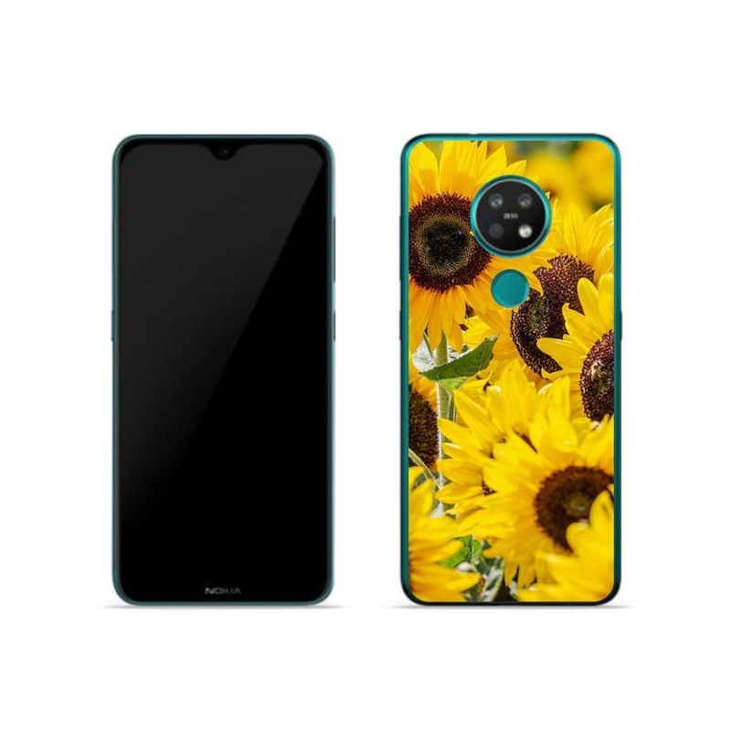 Gelový kryt mmCase na mobil Nokia 6.2 - slunečnice