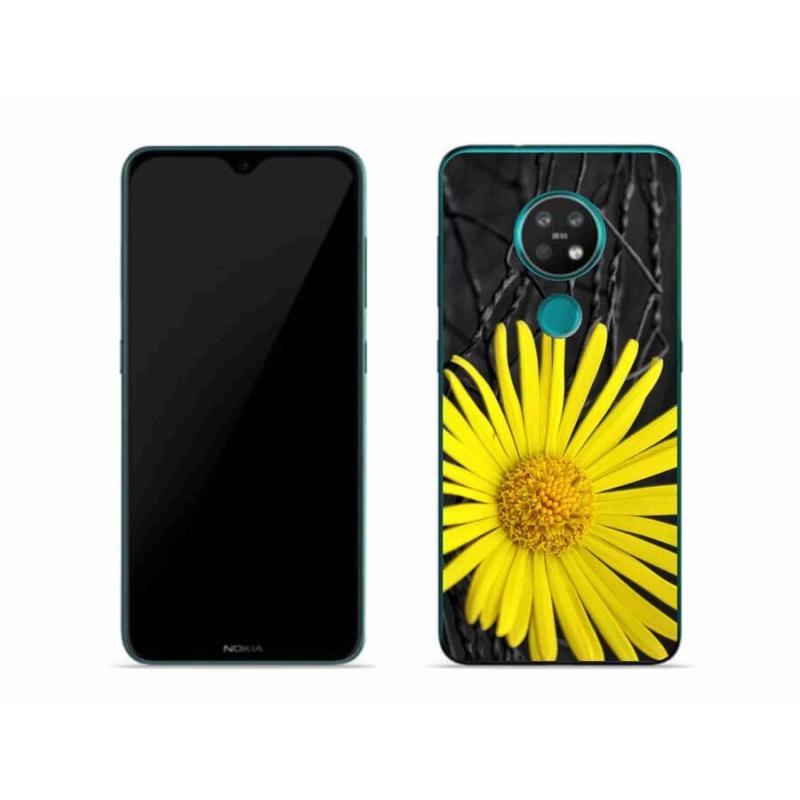 Gelový kryt mmCase na mobil Nokia 6.2 - žlutá květina