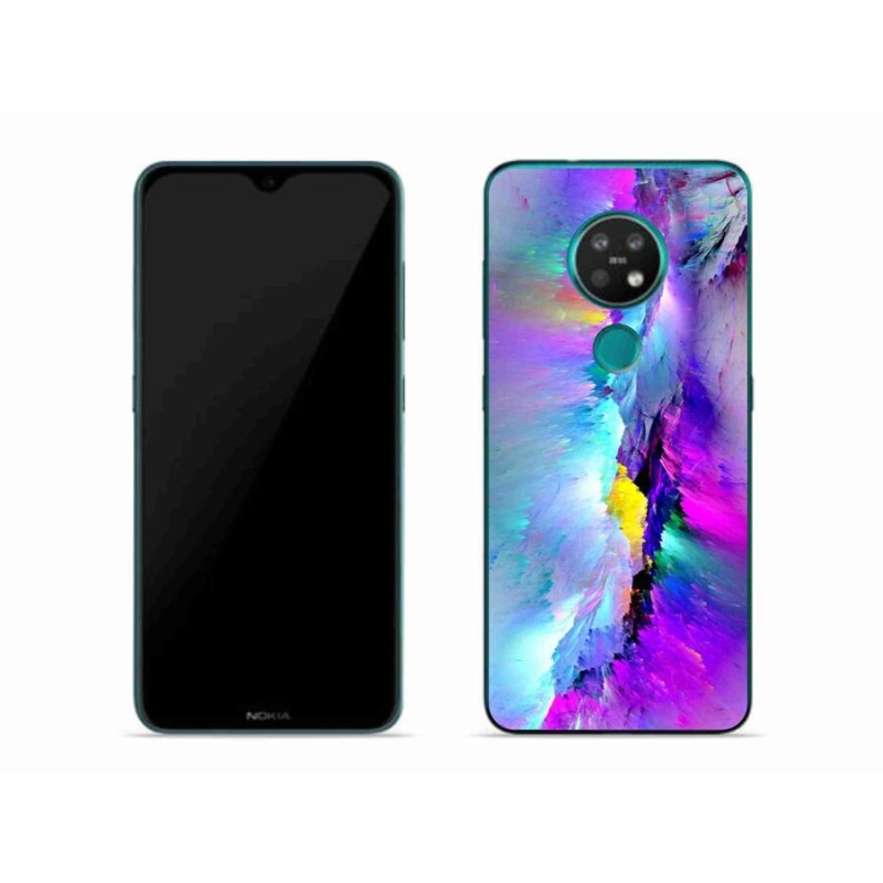 Gelový kryt mmCase na mobil Nokia 7.2 - abstrakt