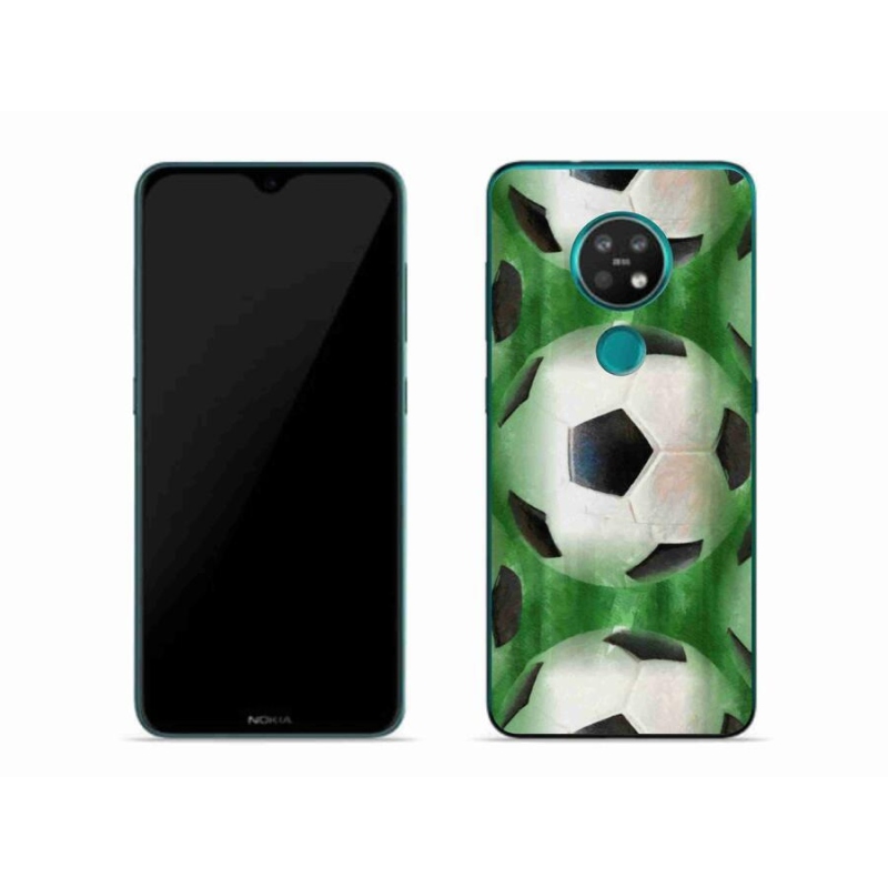 Gelový kryt mmCase na mobil Nokia 7.2 - fotbalový míč