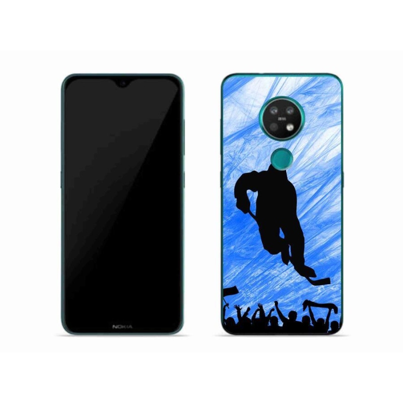 Gelový kryt mmCase na mobil Nokia 7.2 - hokejový hráč