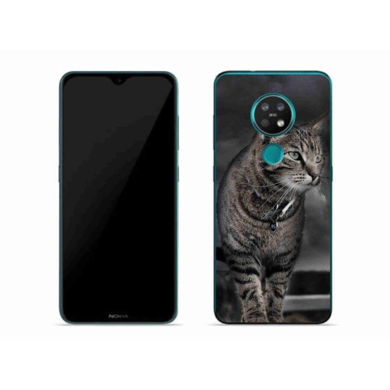 Gelový kryt mmCase na mobil Nokia 7.2 - kočka