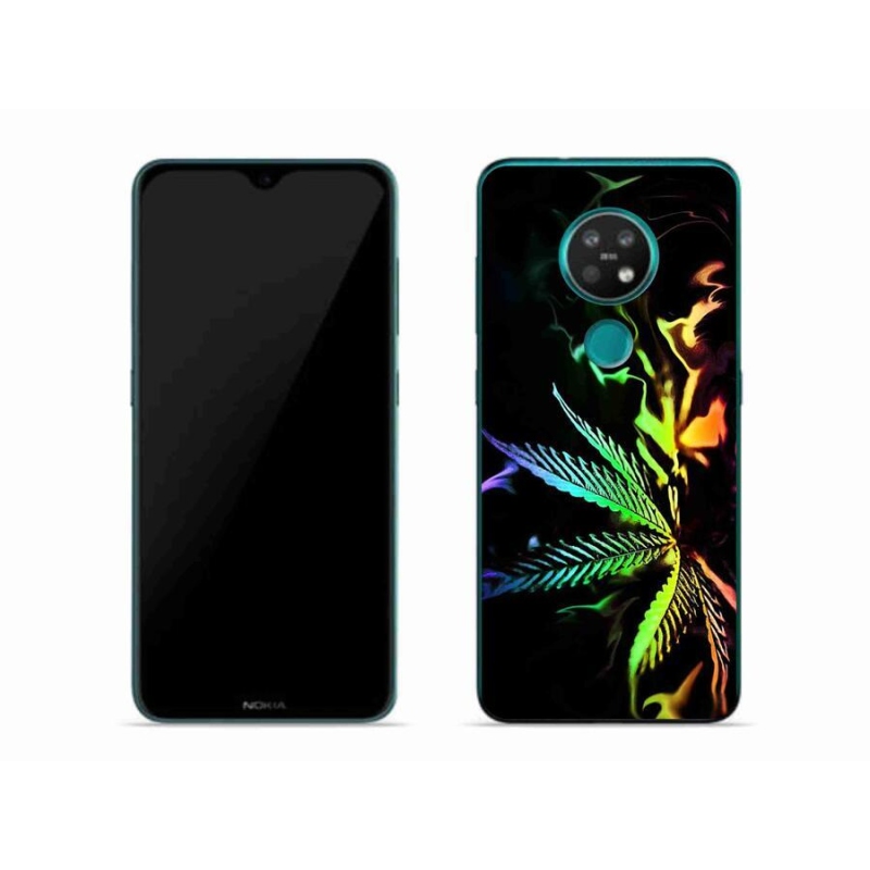 Gelový kryt mmCase na mobil Nokia 7.2 - konopí 2