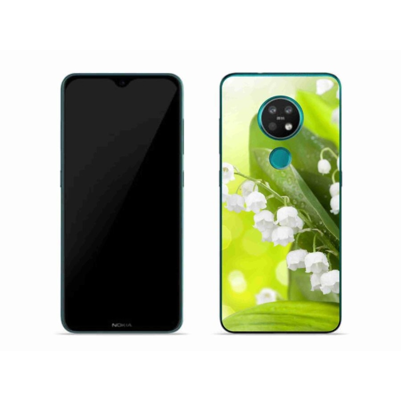 Gelový kryt mmCase na mobil Nokia 7.2 - konvalinka