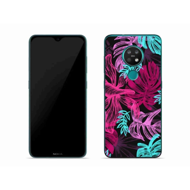Gelový kryt mmCase na mobil Nokia 7.2 - květiny 1