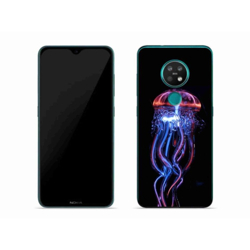 Gelový kryt mmCase na mobil Nokia 7.2 - medúza