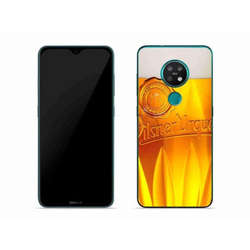 Gelový kryt mmCase na mobil Nokia 7.2 - pivo
