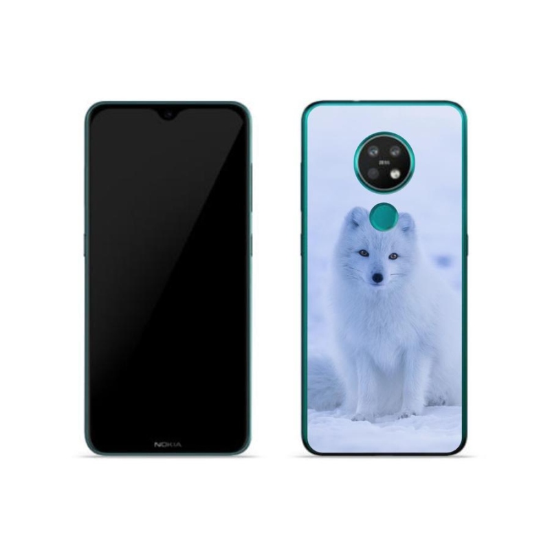 Gelový kryt mmCase na mobil Nokia 7.2 - polární liška