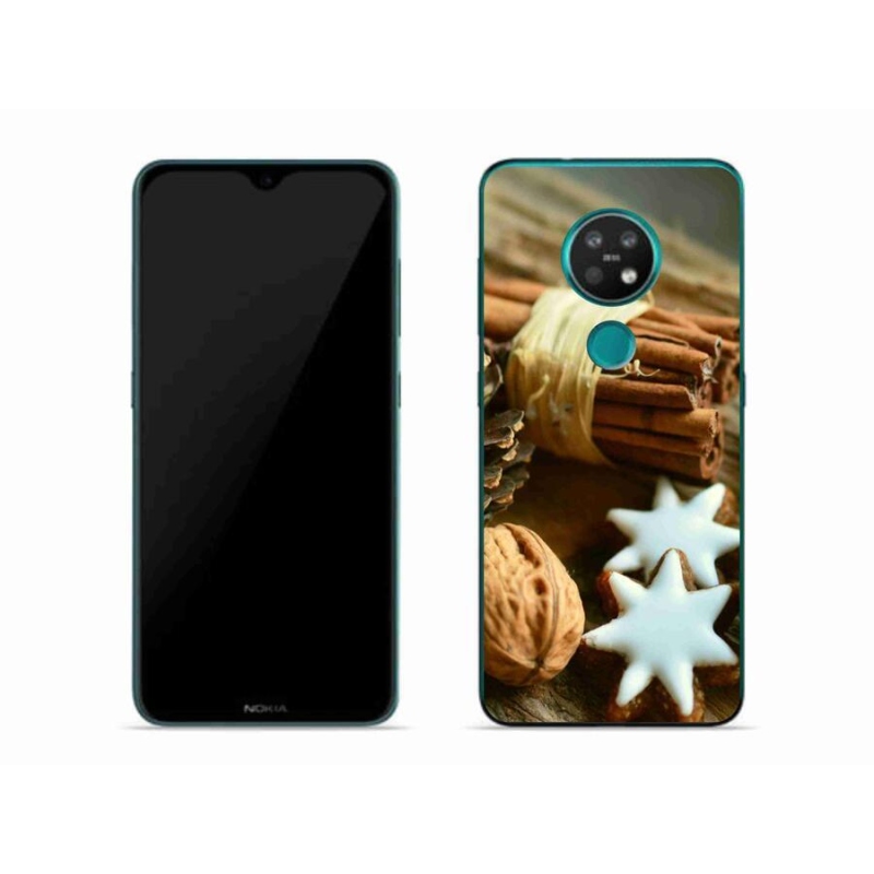 Gelový kryt mmCase na mobil Nokia 7.2 - skořice a perníčky