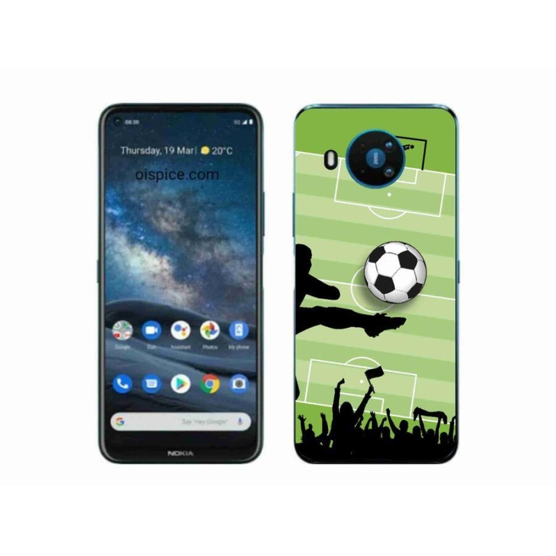 Gelový kryt mmCase na mobil Nokia 8.3 5G - fotbal 3