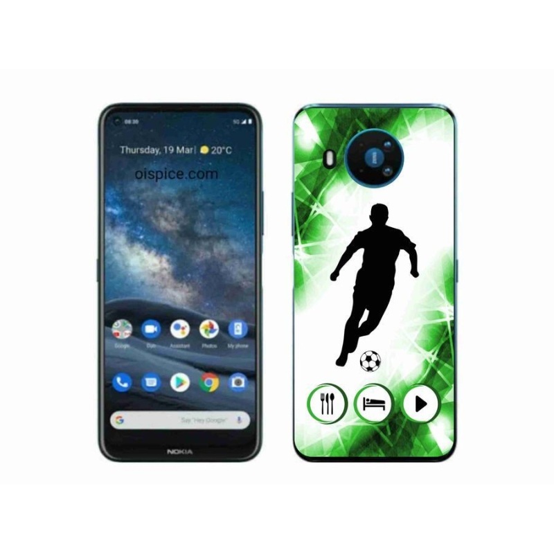 Gelový kryt mmCase na mobil Nokia 8.3 5G - fotbalista