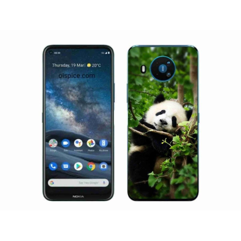 Gelový kryt mmCase na mobil Nokia 8.3 5G - panda